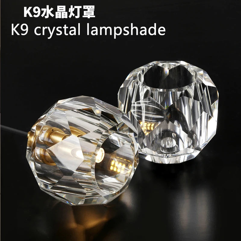 lustre contemporain en cristal pour restaurant café et bar - vue 6 sur 11