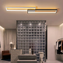 Modern minimalist rectangular LED chandelier home decor