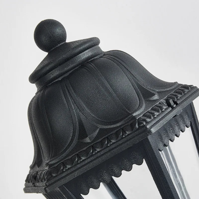 design italien colonne hexagonale lampe extérieure villa cour passerelle - vue 8 sur 7