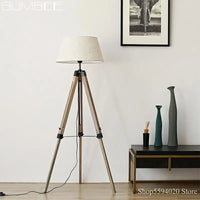 Modern tripod LED floor lamp minimalist retro Nordic stand