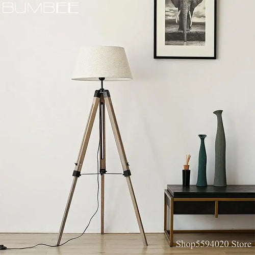 Modern tripod LED floor lamp minimalist retro Nordic stand