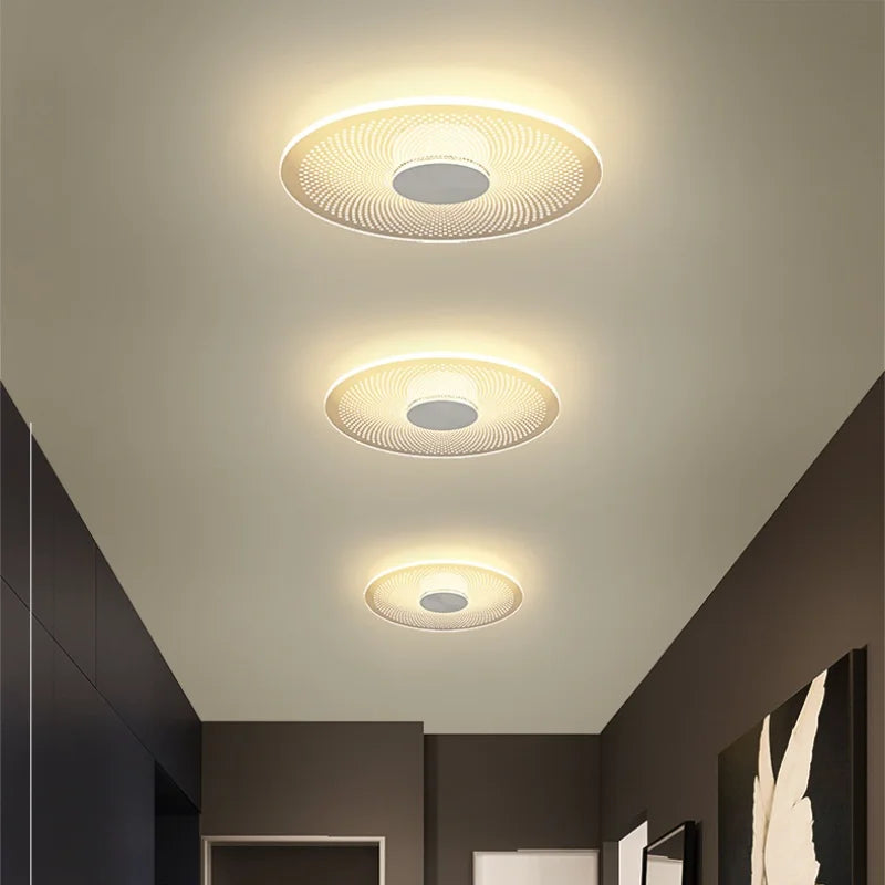plafonnier led minimaliste en aluminium acrylique de style géométrique