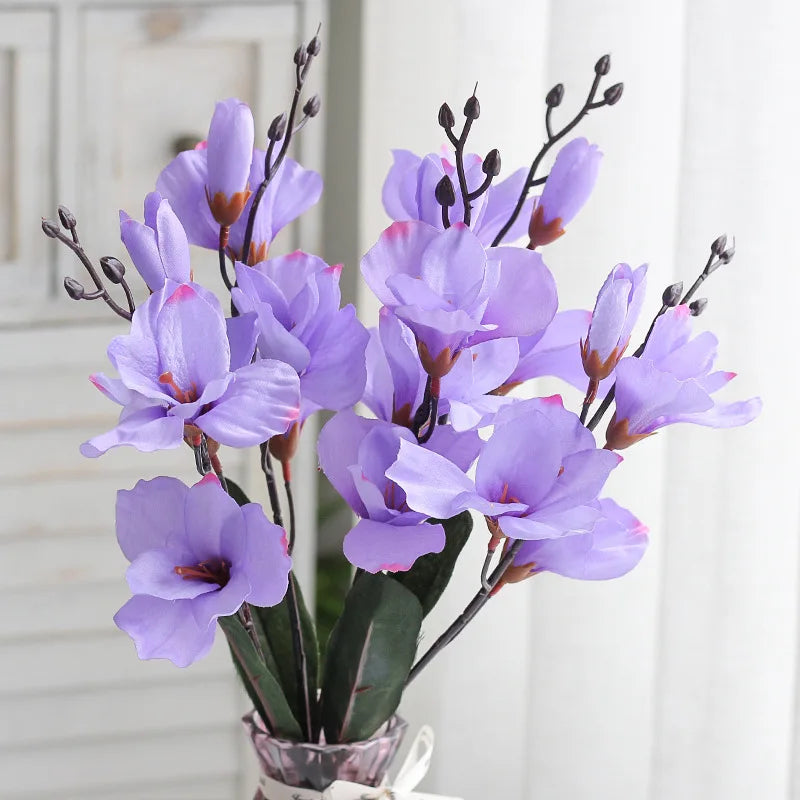5 fourchettes têtes tangpu magnolia décoration florale mariage - vue 7 sur 10