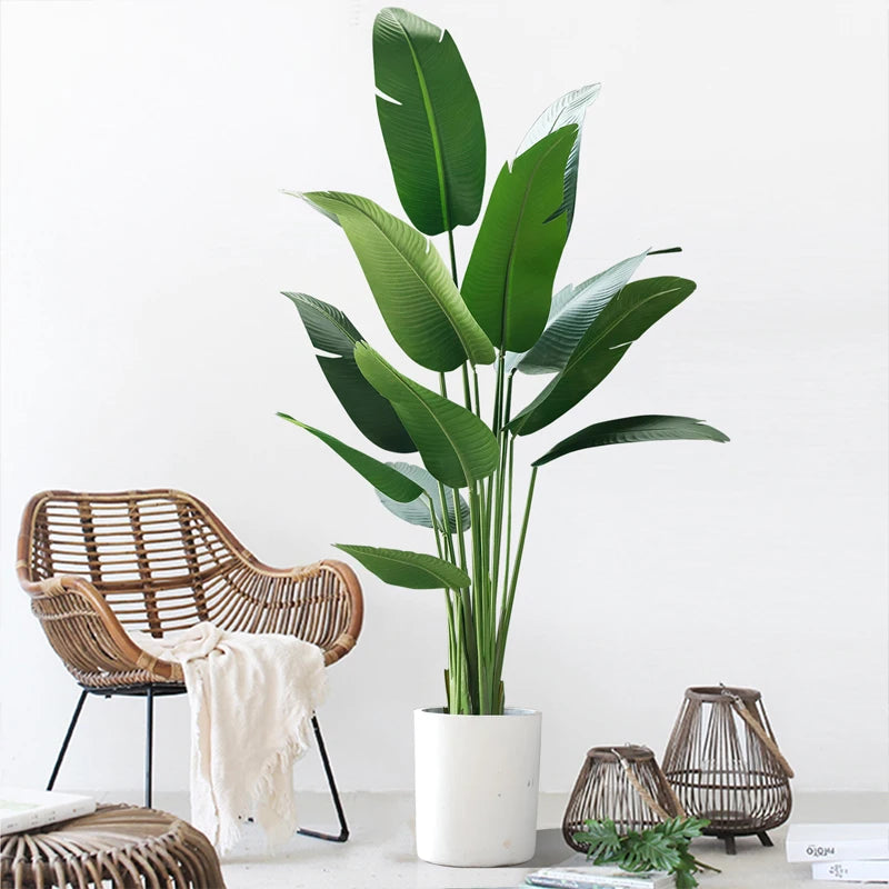 plantes tropicales arbre artificiel en pot décoration intérieure et extérieure - vue 4 sur 8