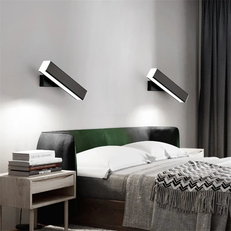 applique murale led moderne en bois décoration luminaires direction nordique