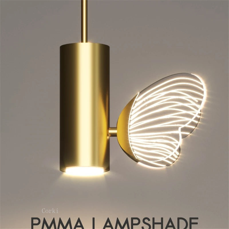 suspension en cristal papillon pour décoration élégante - vue 4 sur 8