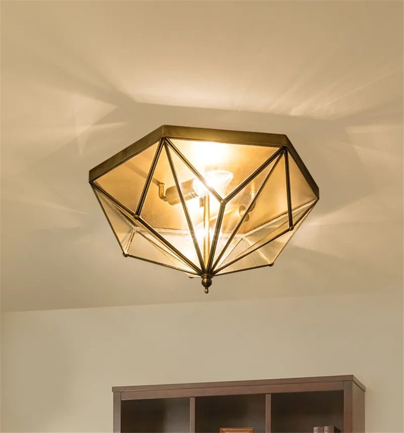 plafonnier vintage élégant pour intérieur moderne et chaleureux - vue 4 sur 6