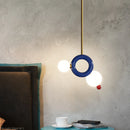 modern minimalist pendant light in gourd resin