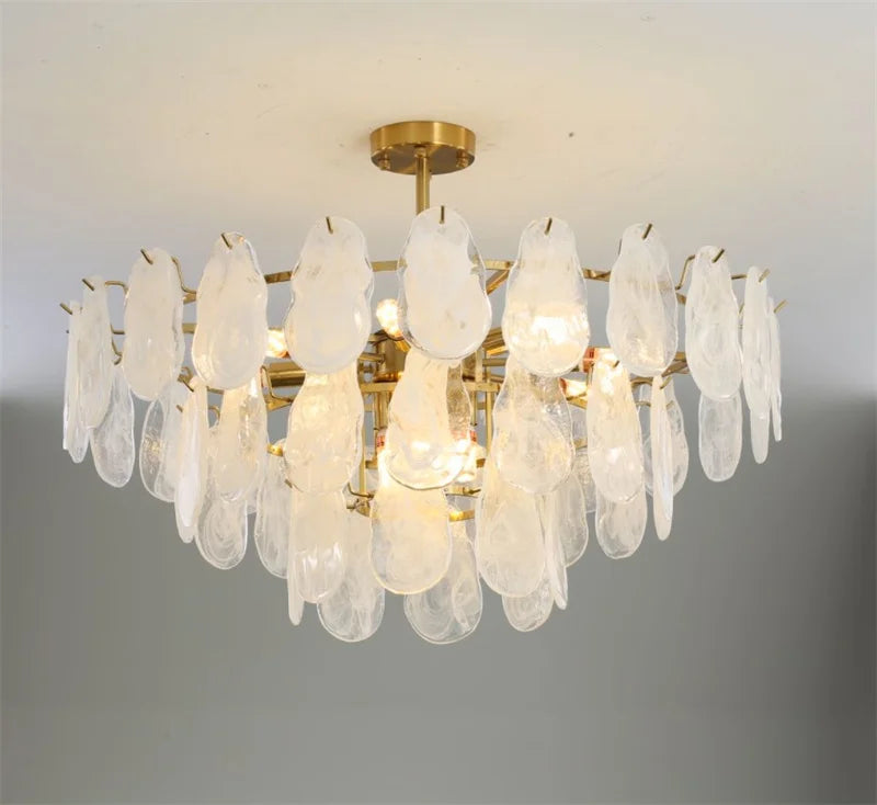 lustre en verre de luxe pour éclairage créatif et décoratif - vue 3 sur 14