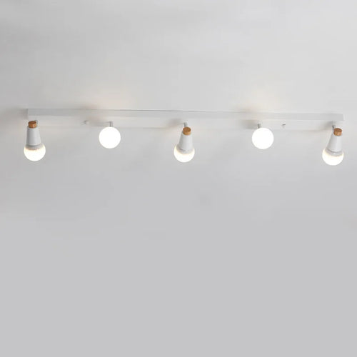 plafonnier led moderne nordique montage en surface fer long