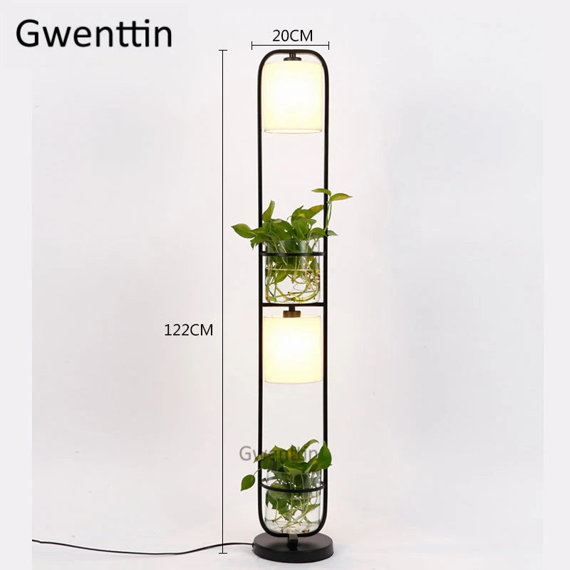 lampadaire moderne à led en verre pour décoration intérieure - vue 7 sur 8