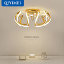 lustre led moderne avec gradateur pour décoration intérieure
