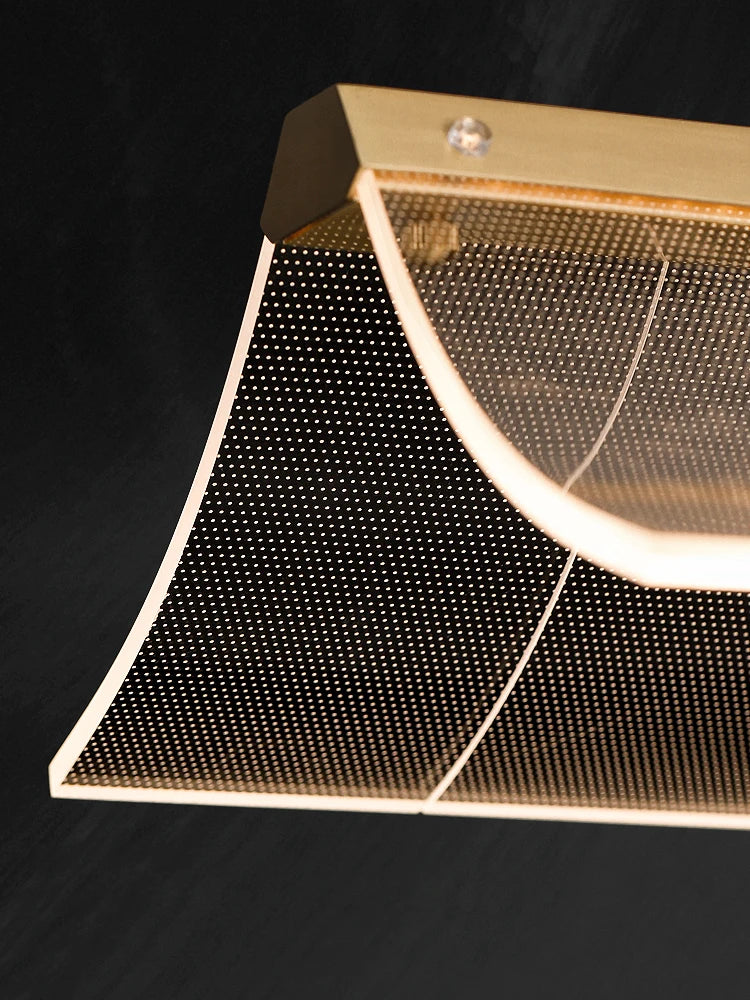 suspension moderne en cuivre pour éclairage intérieur - vue 5 sur 7