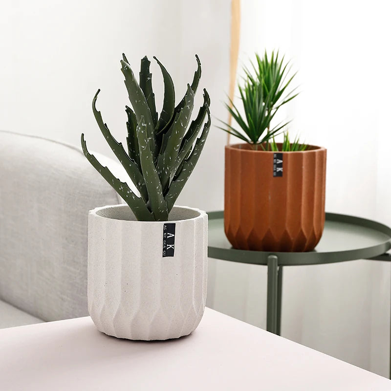 moule silicone pot fleurs créatif style nordique jardinage cylindrique - vue 4 sur 9