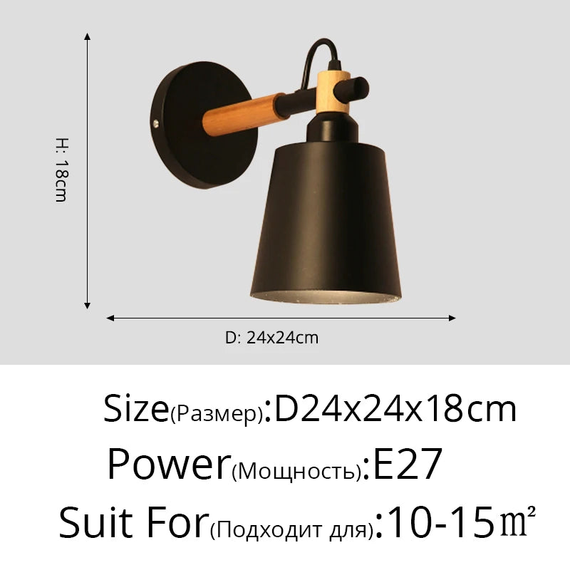 Led wall light for minimalist european interior decor - vue 12 sur 22