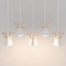 suspension led style nordique avec décoration élan