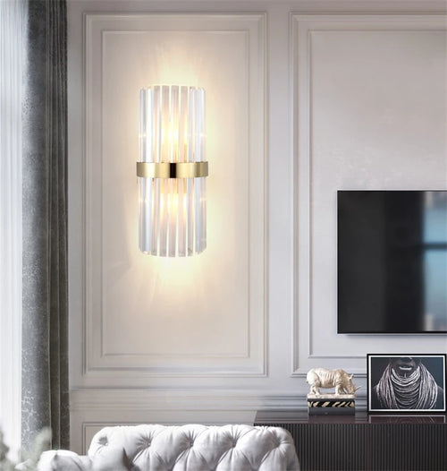 applique murale en cristal de luxe pour décoration intérieure