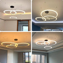 Contemporary minimalist chandelier for modern indoor lighting