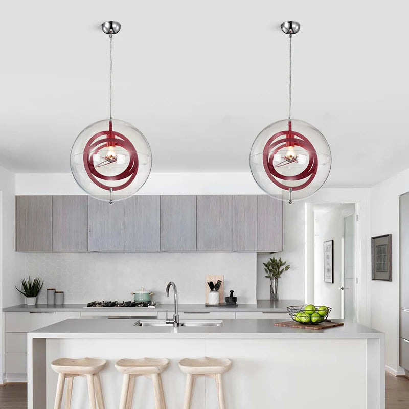 lustre étoile en verre design nordique simple et personnalisé - vue 3 sur 7