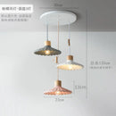 suspension moderne simple led en ciment nordique
