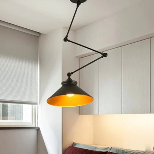 Modern minimalist wrought iron pendant light - vue 3 sur 27