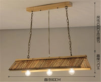 lustre en bambou vintage pour café bar et restaurant
