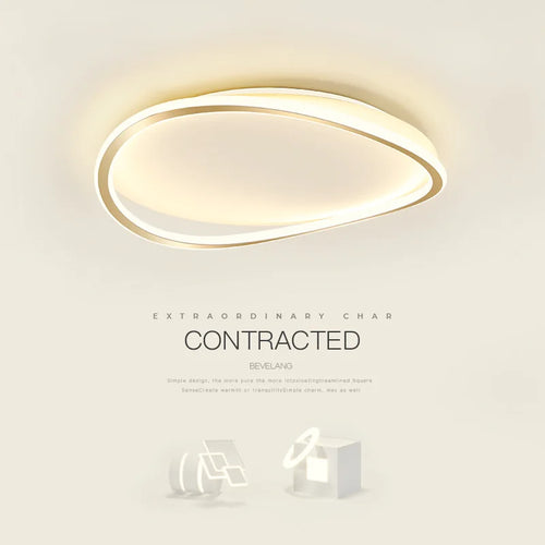 plafonnier led circulaire ultra-mince style nordique moderne et artistique