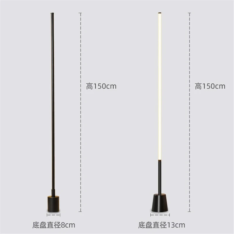 lampadaire nordique moderne minimaliste super lumineux à 360 degrés