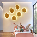 applique murale led moderne en bois avec originalité nordique