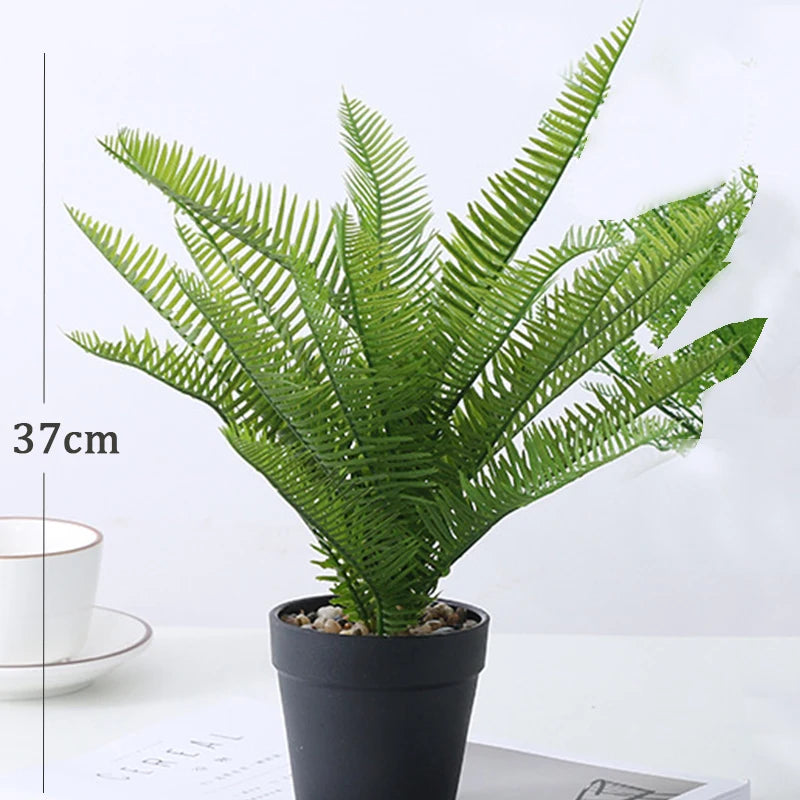 Artificial tropical banana plant in pot jungle realistic decor - vue 5 sur 8