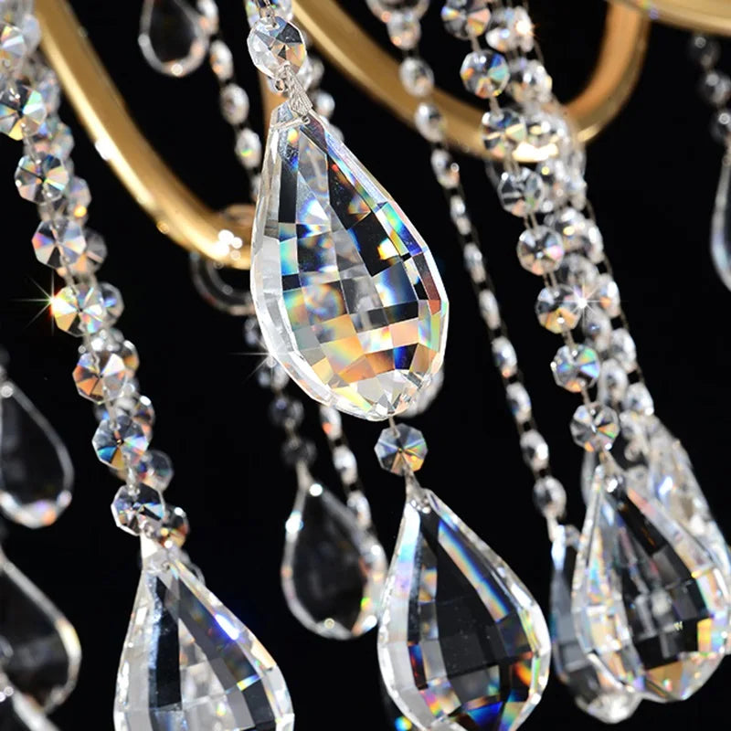 lustre moderne en cristal pour un éclairage élégant et raffiné - vue 5 sur 6