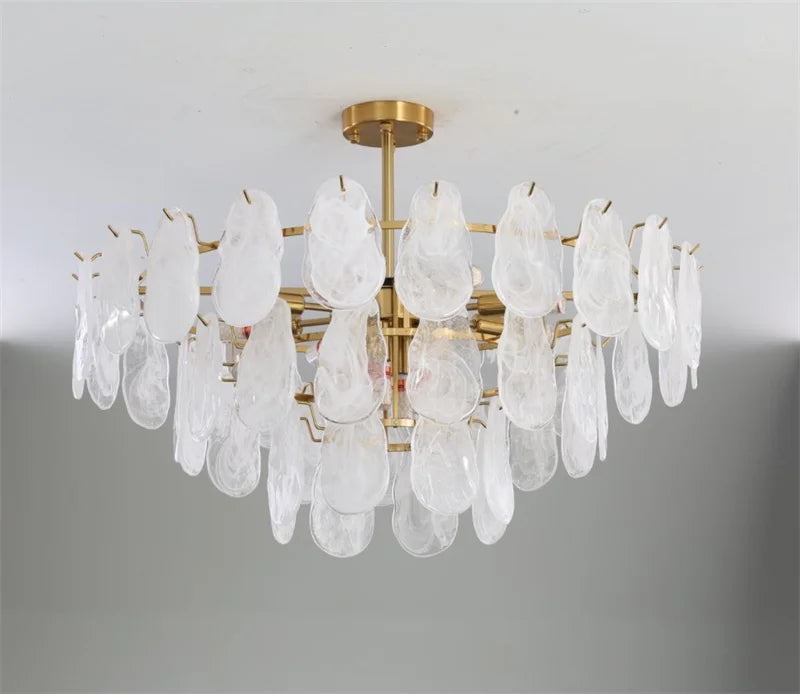 lustre en verre de luxe pour éclairage créatif et décoratif - vue 4 sur 14