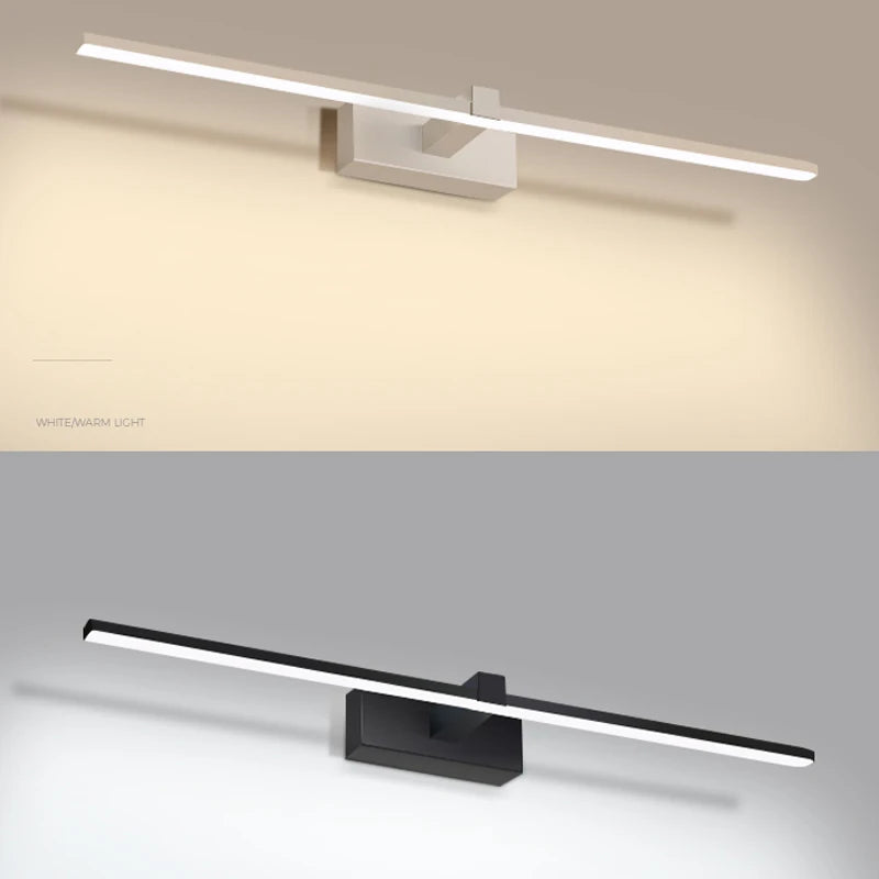 applique murale LED miroir moderne pour chambre salle de bain Luminaria luminaires déco Maison Penteadeira Luminaire Wandlamp - vue 6 sur 14