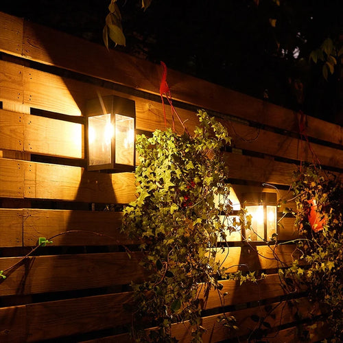 applique murale LED solaire jardin extérieur solaire étanche décoration de jardin lumières extérieures - vue 5 sur 8