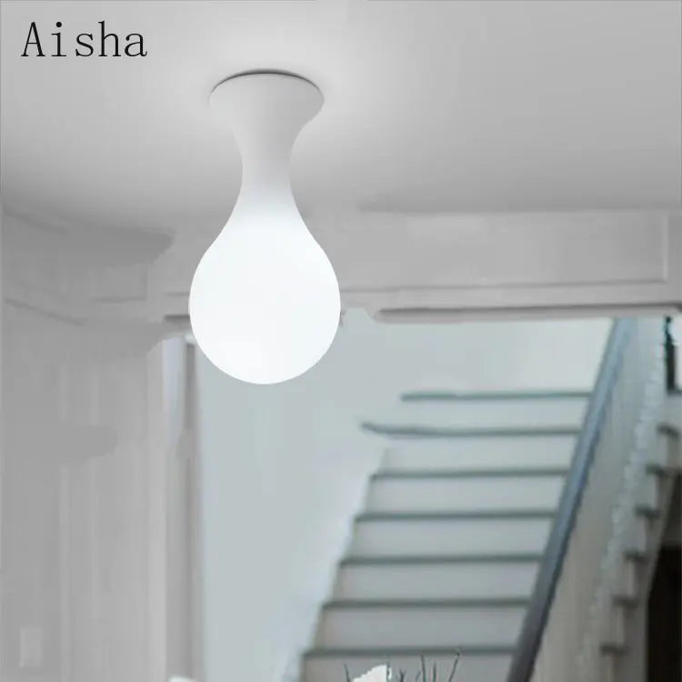 plafonnier créatif en forme de goutte de pluie design moderne - vue 4 sur 7
