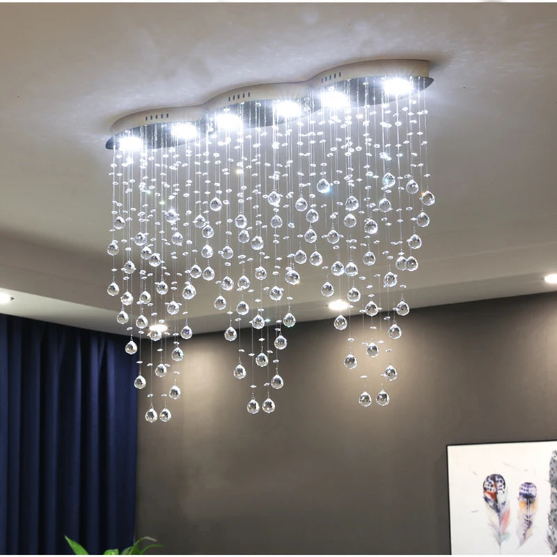 suspension en cristal pour décoration intérieure moderne élégante et lumineuse - vue 3 sur 8