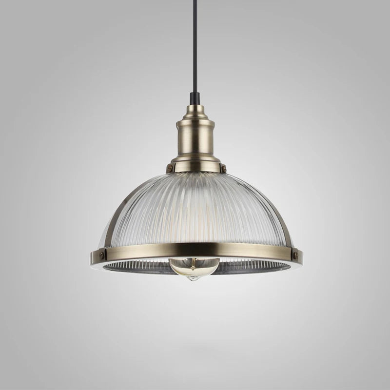 Vintage Suspension Luminaires Suspendus Abat-Jour En Verre Loft Luminaire Suspension Lampe de Suspension Led Pour Salle à manger Bureau E27 - vue 5 sur 8