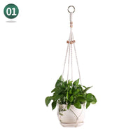 macrame hanging basket for plants crafts home decor