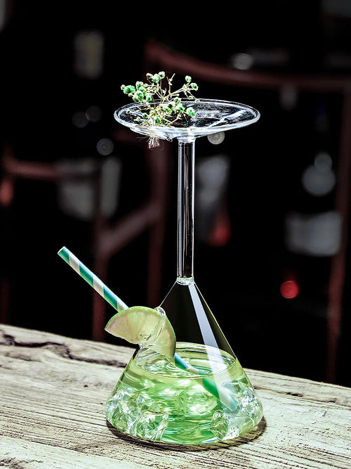 Verre à cocktail original décor animaux fantaisie soirée