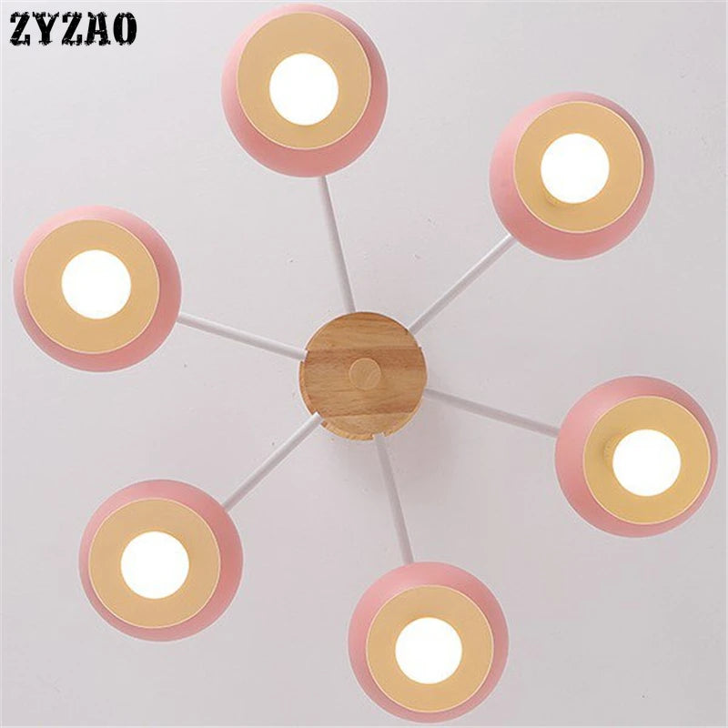 suspension simple en forme de macaron pour décoration moderne - vue 3 sur 6