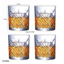 Verres à whisky old fashioned texturés lot 4
