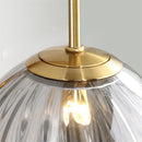 simplistic modern design glass LED pendant light