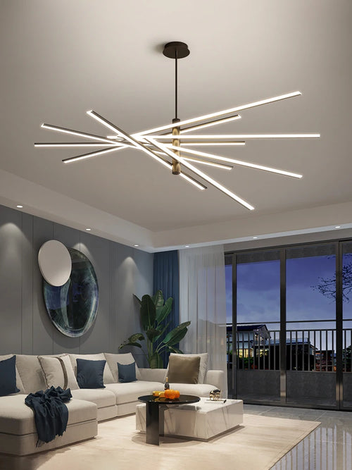 lustre moderne minimaliste luxueux lumière créative nordique