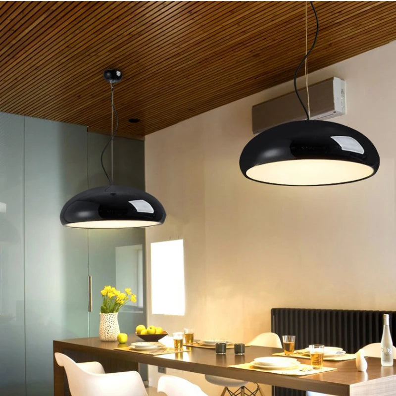 suspension Mode Simple lampe créative Restaurant Table à manger chambre en aluminium suspension luminaire E27 110 V 220 V - vue 5 sur 12