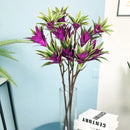 Large artificial lily branches with realistic foliage for decoration