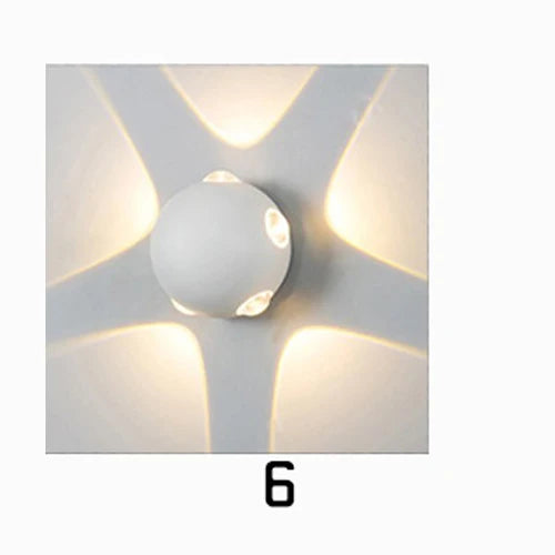Applique murale extérieure LED moderne noir jardin porche forme IP65 110 V 220 V extérieur numéro de maison lumière étanche éclairage mural - vue 12 sur 15