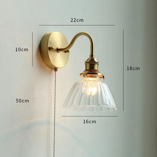 Applique murale LED cuivre moderne nordique - vue 9 sur 23