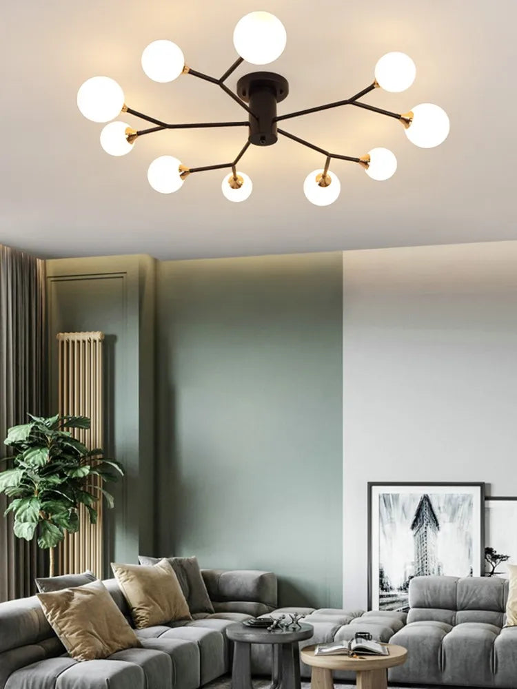 plafonniers modernes simples décoration nordique luminaire créatif - vue 7 sur 17