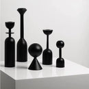Minimalist nordic solid wood candle holder decorative creative