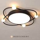 lustre rond moderne à led avec télécommande pour intérieur élégant